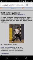 Mobilra optimalizált handball.hu